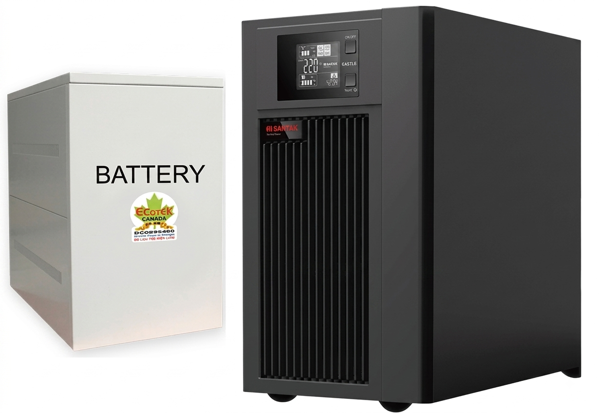 Nguồn lưu điện 3KVA UPS SANTAK ONLINE C3KS (LCD)